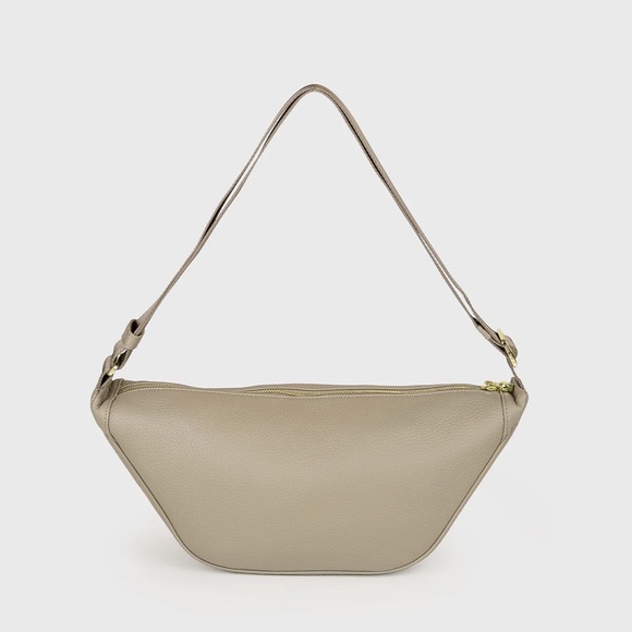 NEW - Toco Toscano Rey Medium Shoulder Bag - Taupe Beige Grey - Picture 9 of 12